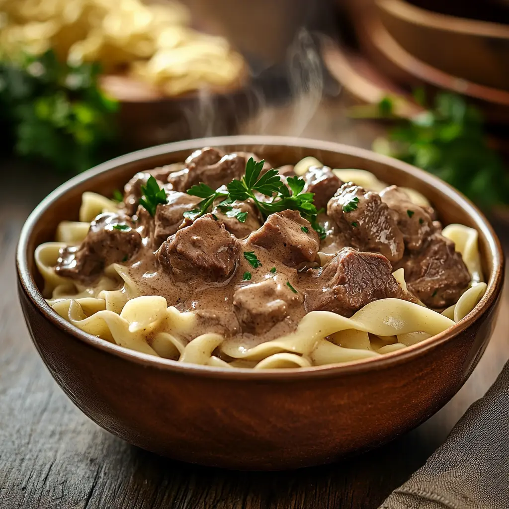 Crockpot Beef and Noodles