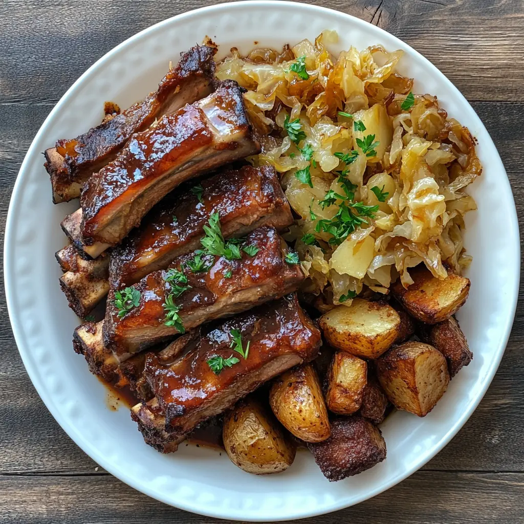 crockpot country ribs and cabbage