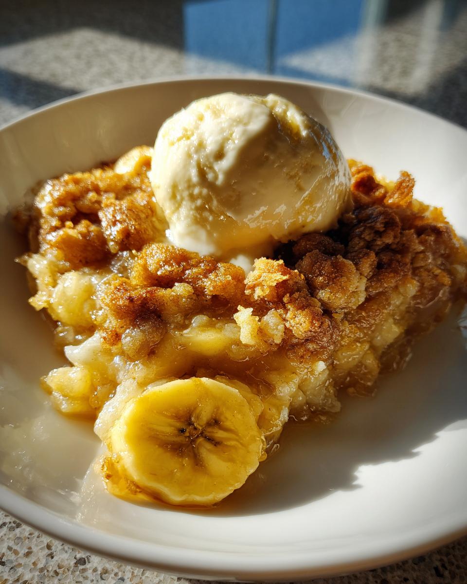 Southern Banana Cobbler - detail 1