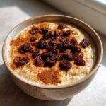 Vegan Cinnamon Roll Overnight Oats
