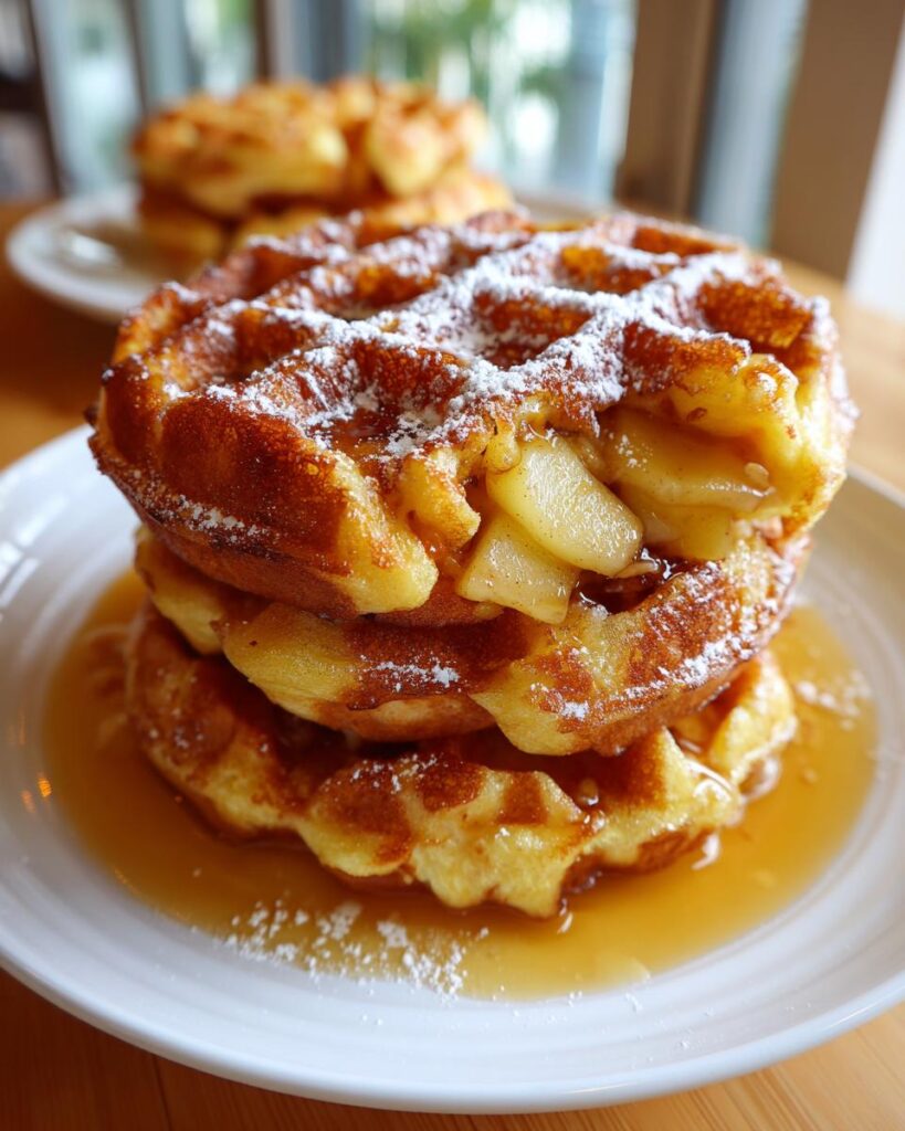 apple fritter waffle donuts recipe